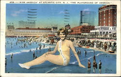 Miss America Atlantic City, NJ Postcard Postcard