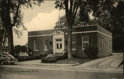 Street View of Post Office Meredith, NH Postcard Postcard