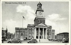 Street View of Municipal Building Postcard