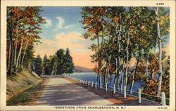 "Greetings from Charlestown, NH" Postcard