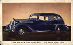 1936 Hudson Super Straight Eight Postcard