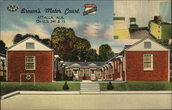 Brown's Motor Court Postcard
