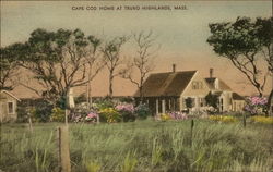 Cape Cod Home at Truro Highlands, Mass Postcard