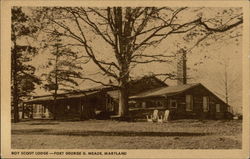 Boy Scout Lodge Postcard