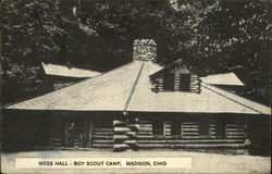 Mess Hall at Boy Scout Camp Postcard