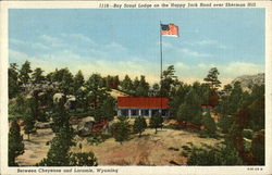 The Harry P. Hynds Boy Scout Lodge Cheyenne, WY Postcard Postcard