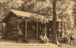 Camp Store, Camp Kiwanis, Camp Fire Girls Postcard