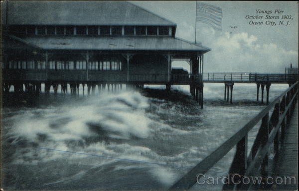 Youngs Pier - October Storm 1903 Ocean City New Jersey