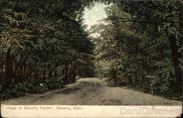 Road to Beverly Farms Massachusetts