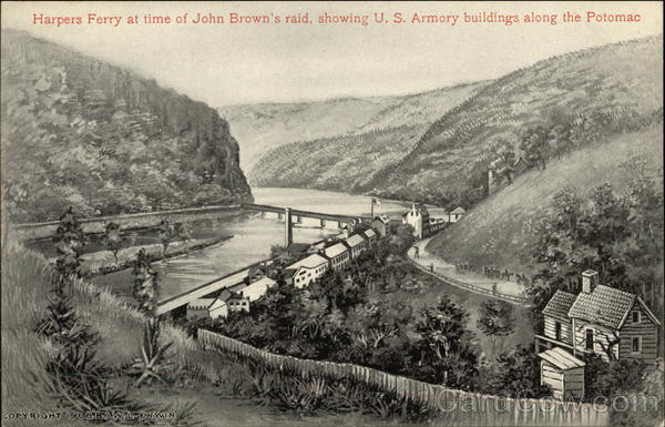 Harpers Ferry at Time of John Brown's Raid West Virginia