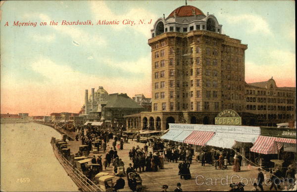 Morning on the Boardwalk Atlantic City New Jersey