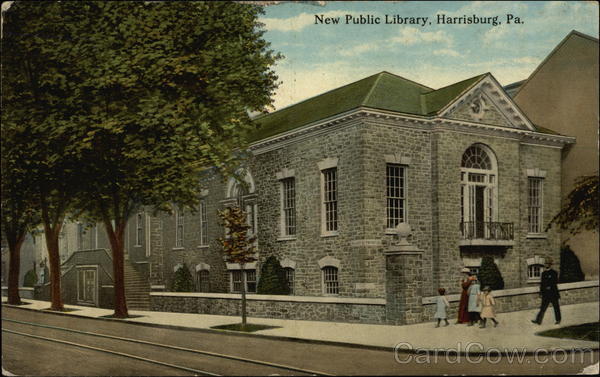 Street View of New Public Library Harrisburg Pennsylvania