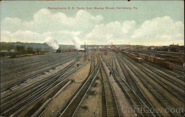 Pennsylvania R. R. Yards from Maclay Street Harrisburg