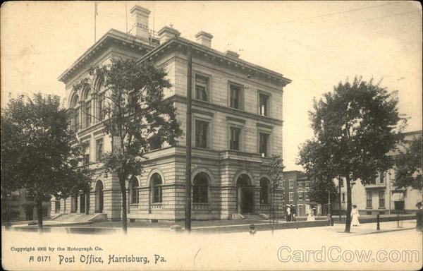 Street View of Post Office Harrisburg Pennsylvania