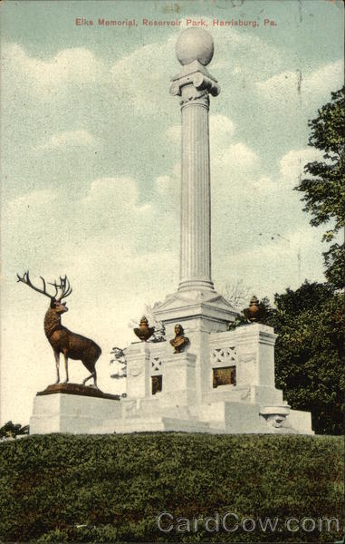 Elks Memorial, Reservoir Park Harrisburg Pennsylvania