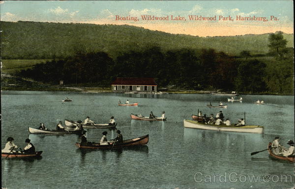 Boating, Wildwood Lake, Wildwood Park Harrisburg Pennsylvania