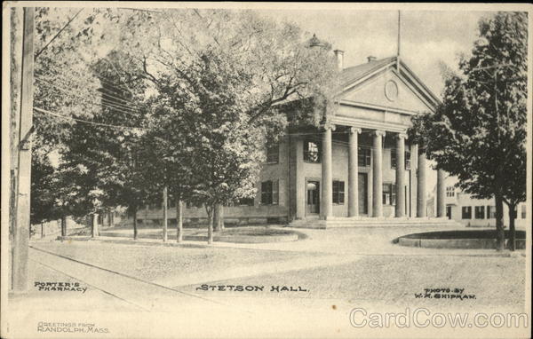 Porter's Pharmacy, Stetson Hall Randolph Massachusetts