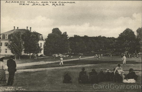 Academy Hall and The Common New Salem Massachusetts