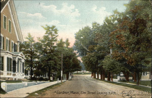 Elm Street, looking North Gardner Massachusetts