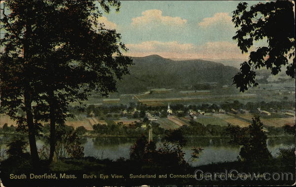 Bird's Eye View of South Deerfield Massachusetts