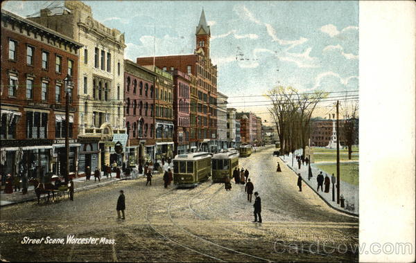 Street Scene Worcester Massachusetts