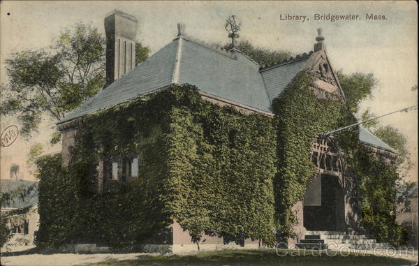 Ivy Covered Library Bridgewater Massachusetts