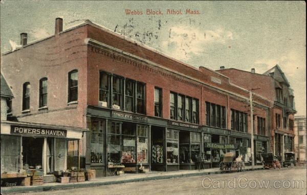 Webbs Block Athol Massachusetts
