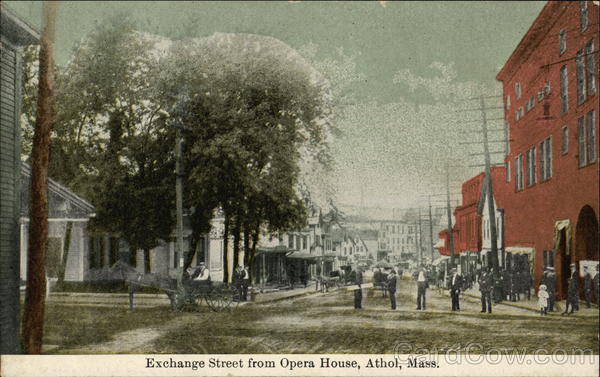 Exchange Street from Opera House Athol Massachusetts