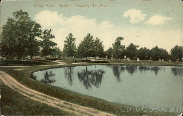 Highland Cemetery, The Pond Athol Massachusetts
