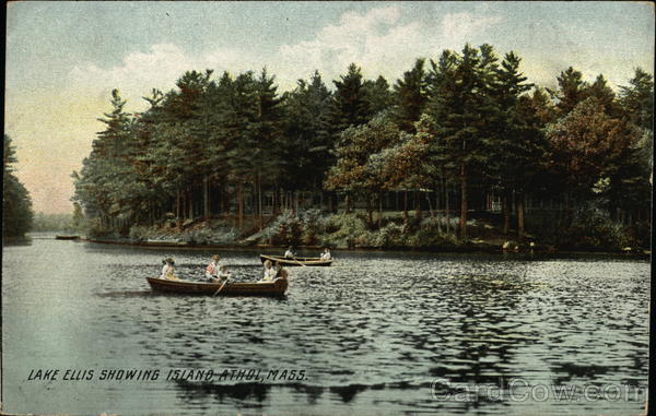 Lake Ellis showing Island Athol Massachusetts