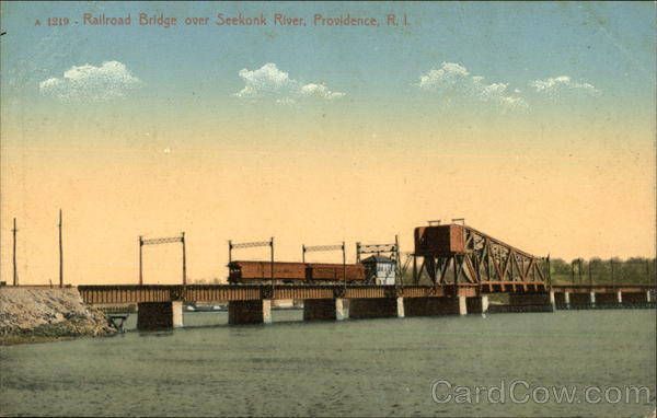 Railroad Bridge over Seekonk River Providence Rhode Island