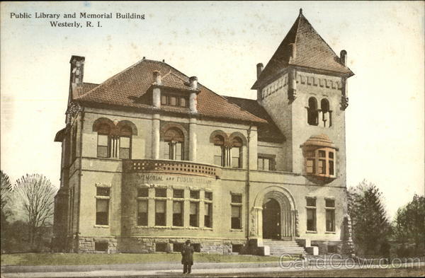 Public Library and Memorial Building Westerly Rhode Island