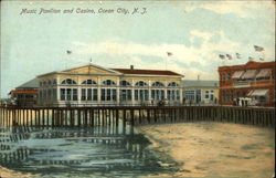 Music Pavilion and Casino Postcard