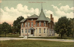 High School Ridley Park, PA Postcard Postcard