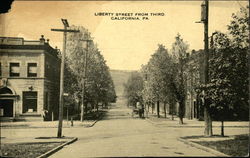 Liberty Street from Third California, PA Postcard Postcard