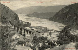 The Gap Between Maryland and Virginia Harpers Ferry, WV Postcard Postcard