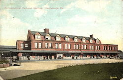 Pennsylvania Railroad Station Postcard