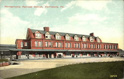 Pennsylvania Railroad Station Postcard