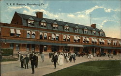 P. R. R. Station Harrisburg, PA Postcard Postcard