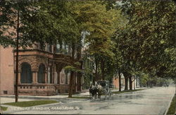 Street View of Governor's Mansion Postcard