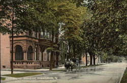Street View of Governor's Mansion Postcard