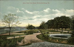 River Park from Water Works Postcard