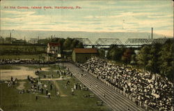 At The Games, Island Park Postcard