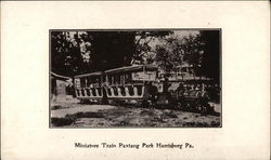 Miniature Train, Paxtang Park Postcard
