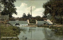 Dam of Paxtang Lake in Paxtang Park Postcard