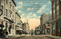Essex Street Looking North from First Church Postcard