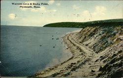 Warrens Cove & Rocky Point Plymouth, MA Postcard Postcard
