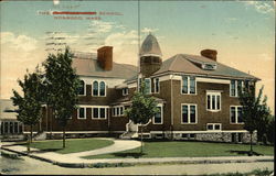 The Beacon School Norwood, MA Postcard Postcard