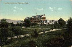 Hotel & Annex East Northfield, MA Postcard Postcard