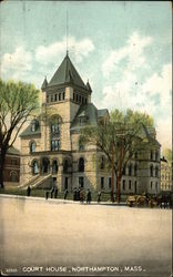 Street View of Court House Northampton, MA Postcard Postcard